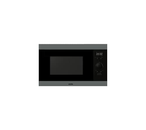 CM LIGHT GREY 60cm Built-In Multifunction Microwave Oven with Grill & Defrost | 95-Min Digital Timer, Red LED Display, Quick Start, Child Safety Lock, Stainless Steel Cavity