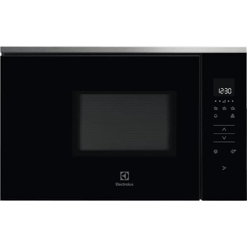 Electrolux 60cm Built-in Microwave Oven with 17L Capacity, Solo Microwave with LED Display, 800W with 5 Power Level, Touch Open, Auto Programs for Reheat & Defrost, 37.1x59.4x31.6(HxWxD)cm, KMFE172TEX