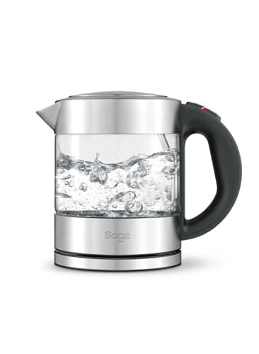 Sage - The Compact Kettle Pure - 1L Quiet and Cordless Kettle - Fast Boil, Brushed Stainless Steel - UAE Version, 2 Year Manufacturer Warranty