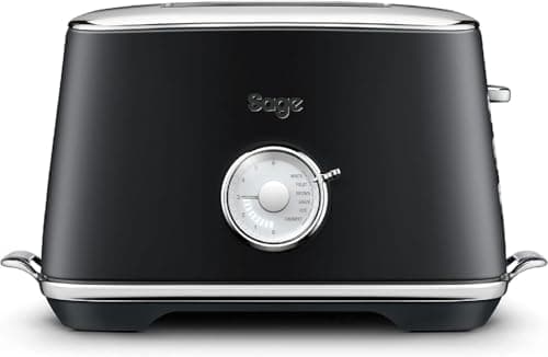 Sage - Toast Select Luxe 2 Slice Toaster with Extra-Wide Slots & time presets for each type of bread, Black Truffle, UAE Version, 2 Year Manufacturer Warranty
