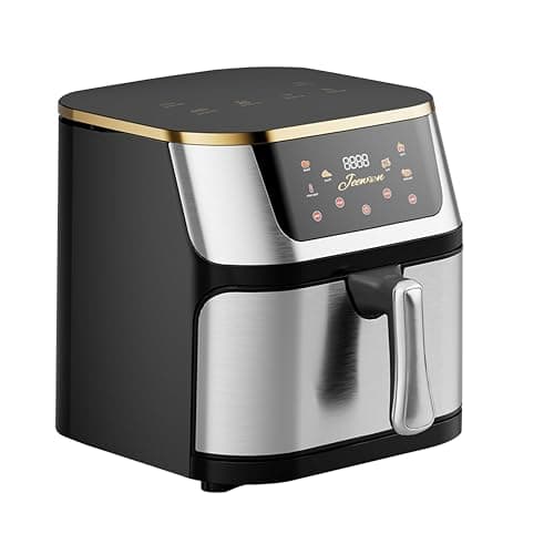 Air Fryer, Airfryer, Air Fryer Stainless Steel |9 L,1400W, 6 Preset Programs| Healthy Cooking Frying, Digital Touch Screen Fryers, Non-Stick, 360° Rapid Hot Air Circulation