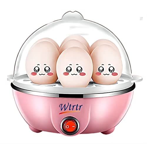 Wtrtr Egg Cooker,Multifunctional Egg Boiler Electric, Egg Steamer Maker, Egg Cooker Rapid with Auto Shut Off Feature Judith.WTR-601 (Pink-1)