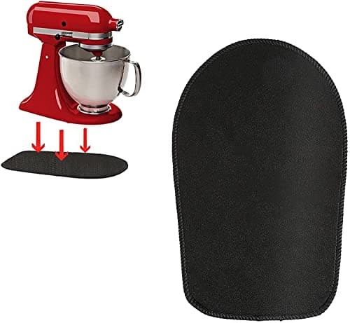 Mixer Mover Sliding Mats for KitchenAid Stand Mixer, 33 * 20cm Black 4.5-5 Qt, Accessories Pad for KitchenAid Mat Slide