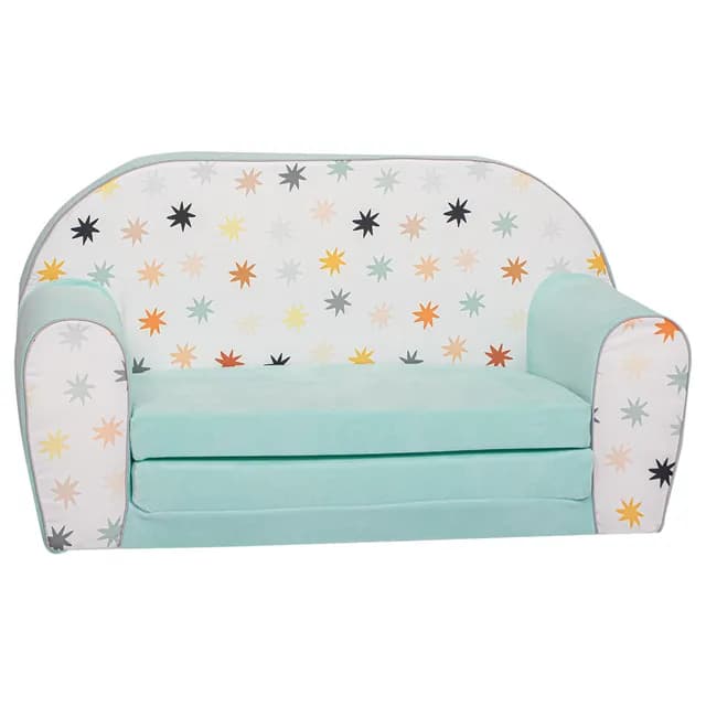 Double Sofa Stars On Chenille - Mint