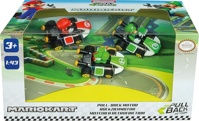 PULL N SPEED MARIO KART TRIPLE PACK