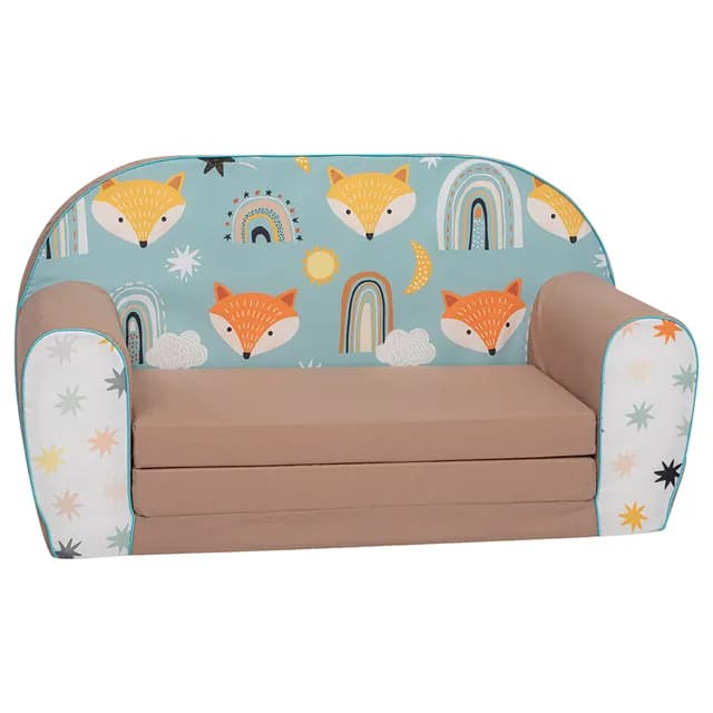 Double Sofa Foxes & Color Stars - Brown