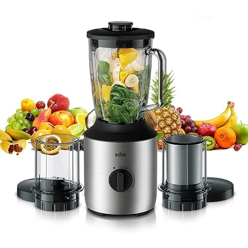 Braun JB 3273 Powerblend Glass Jug Blender JB 3273 1.5 Ltr, 800 Watts'Min 1 year manufacturer warranty'