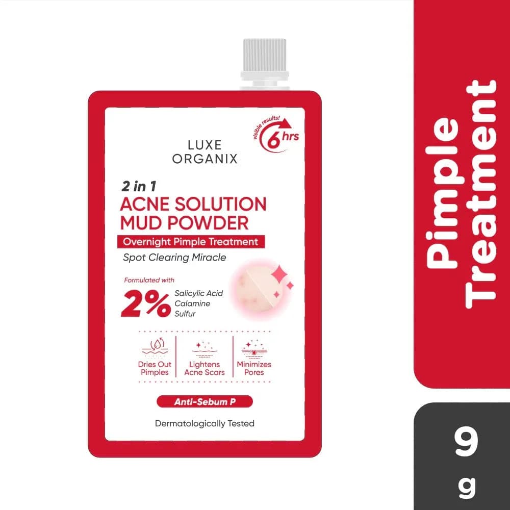 Luxe Organix, 2in1 Acne Rescue Mud Powder 9g