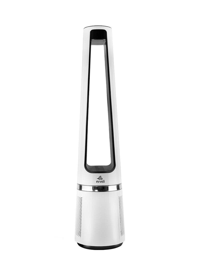 Evvoli Bladeless Fan With Air Purifier Extra Filter Available Suitable For Large Rooms Up To 50m Coverage With Remote Control Evpf 50w Filter 50 White