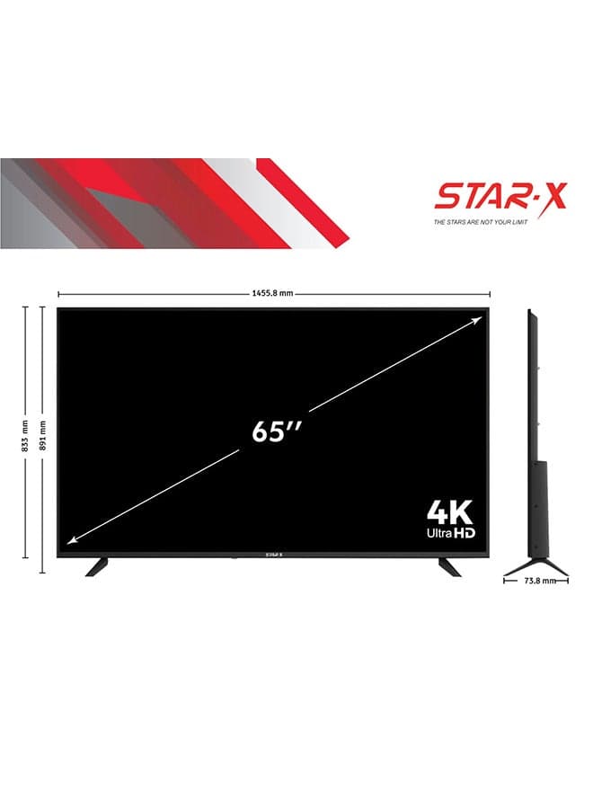 Evvoli 65 Inch 4k Uhd Smart Led Tv Official Android With Google Assistant Dolby Audio Built In Receiver 65uh680v Black