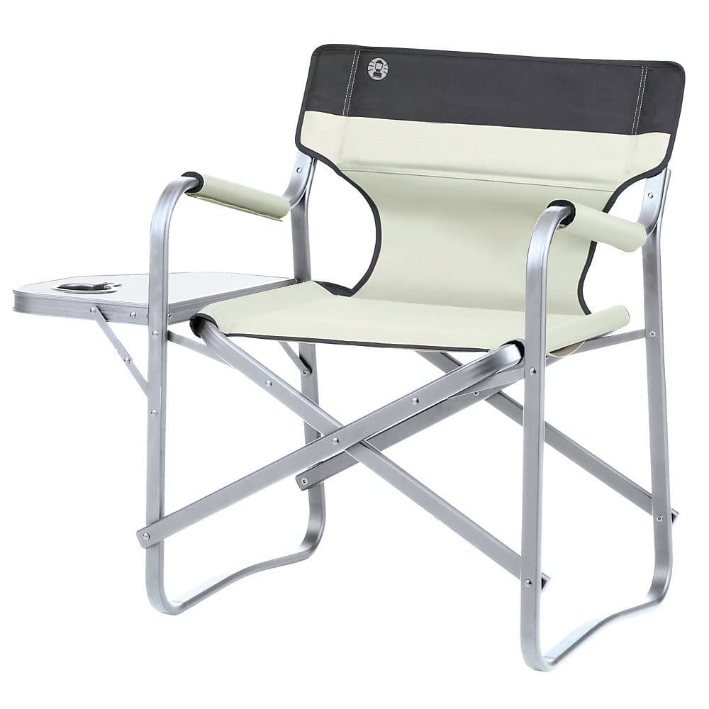 Coleman Chair Deck W/Side Table Khaki