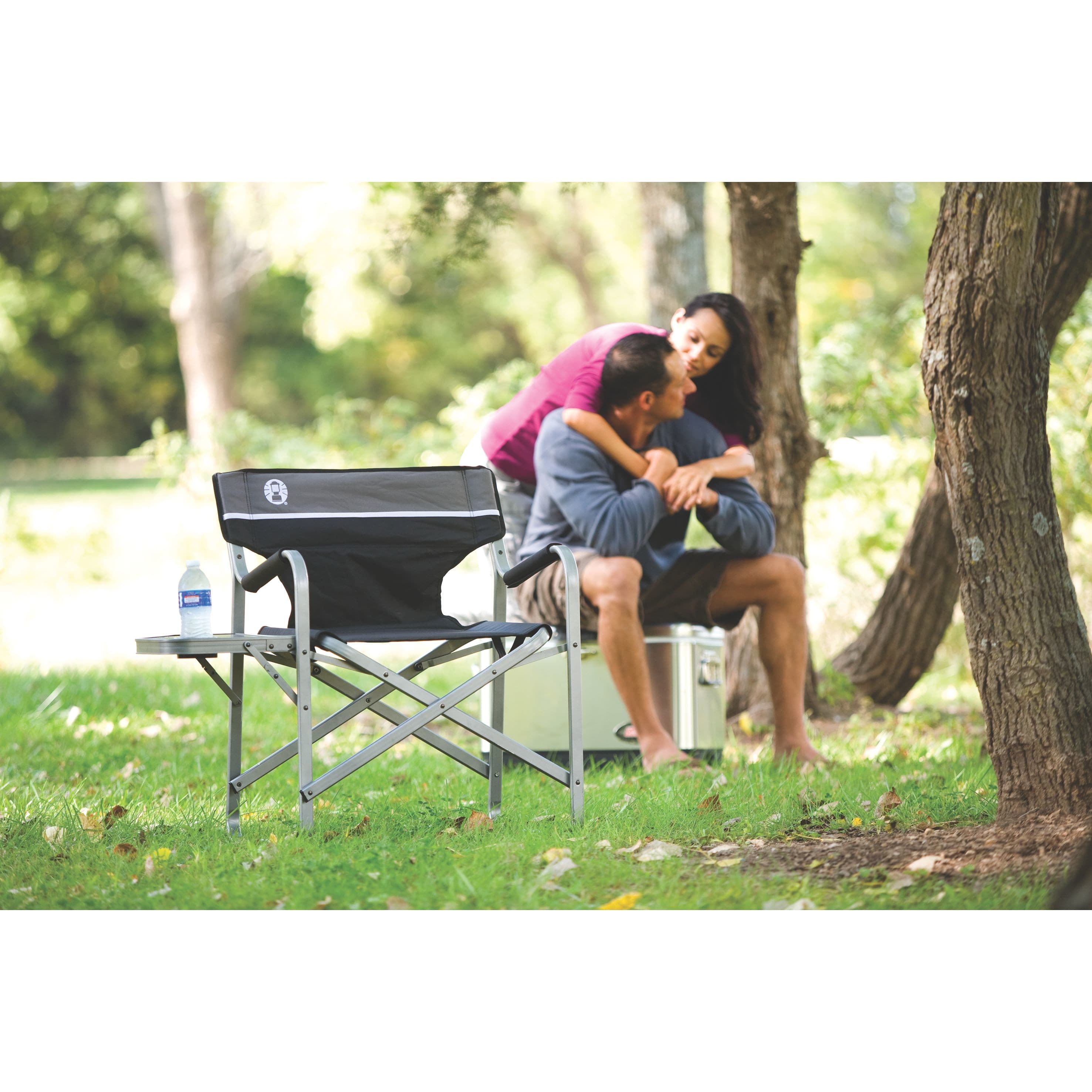 Coleman Chair Deck Aluminium W/Side Table C004 **C**