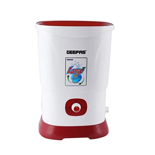Geepas Portable Washing Machine 160w Portable Ideal For Cleaning Clothes Removable Drain Pipe 25l Capacity Compact Washer For Apartment Traveling Single Translucent Tub