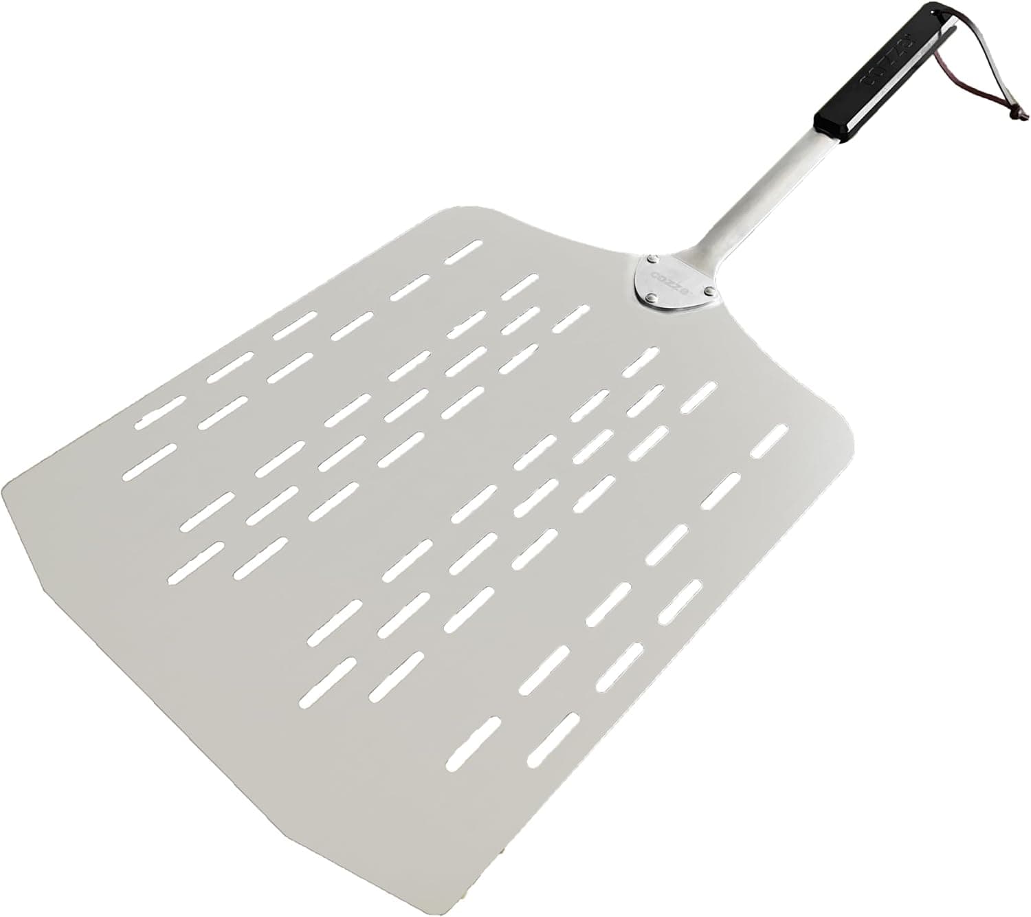 Cozze Aluminum Pizza Paddle Perforated Steel Surface 60 X 28 Cm Lightweight And Durable
