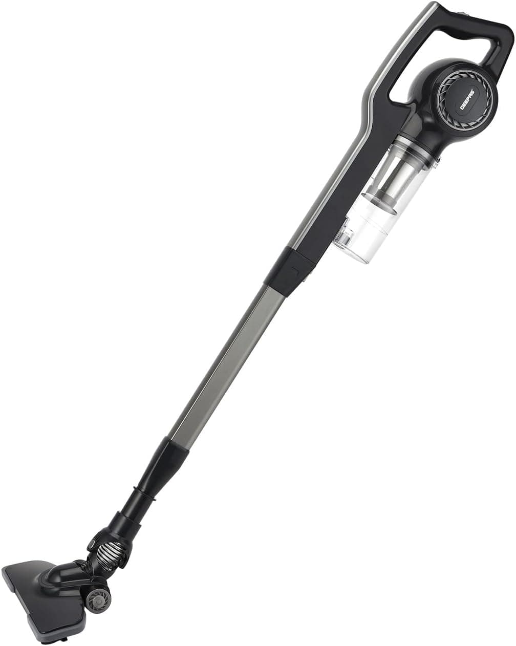 Geepas Gvc2596n Stick Handheld Vacuum Cleaner Hepa Filter Handheld Stick 0 9l Dust Bag Capacity 600w Powerful Motor Transparent Dust Cup For Easy Check Lightweight Body Low Noise