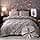 LUNAHOME King Size 6 Pieces Bedding Set Without Filler Pinch Pleat Design Plain Grey