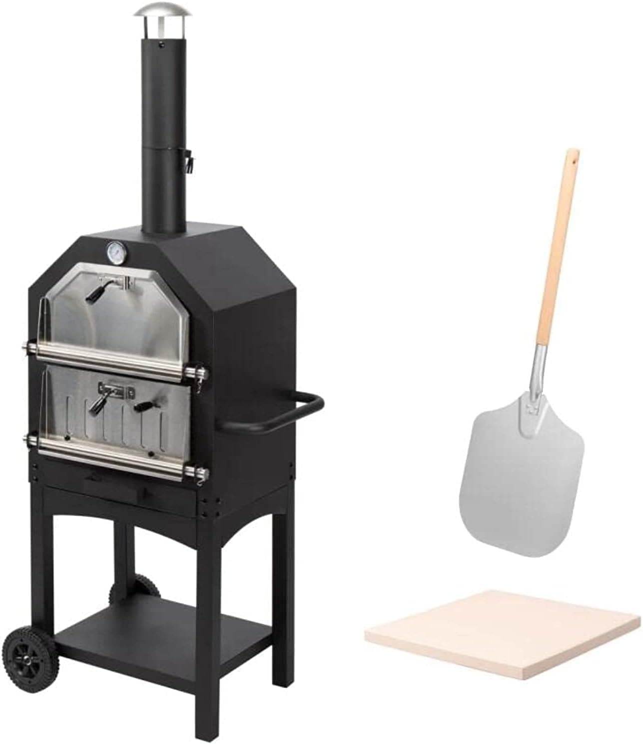 Bad axe Pizza Oven -Portable Pizza Maker, Gas-Powered Pizza Cooker, for Camping, Backyard, Party, Picnics, and Outdoor Kitchens