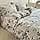 LUNAHOME Queen size 6-piece duvet cover set with blue roses.