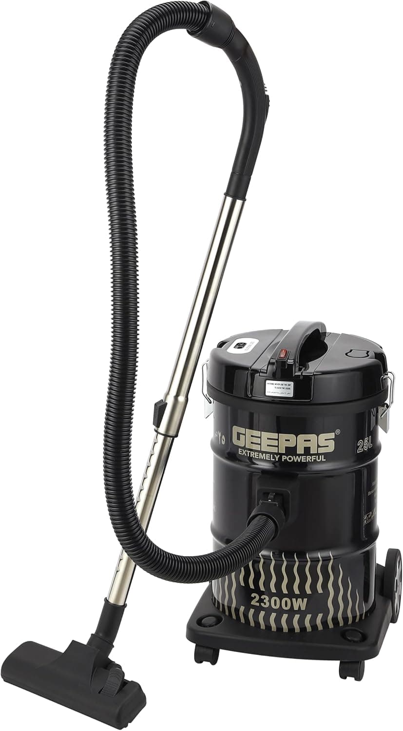 Geepas 21 L Dry And Blow Vacuum Cleaner Gvc2592 2300w Stainless Steel Drum Tank With Powerful Copper Motor Comfortable Handle 2 Year Warranty