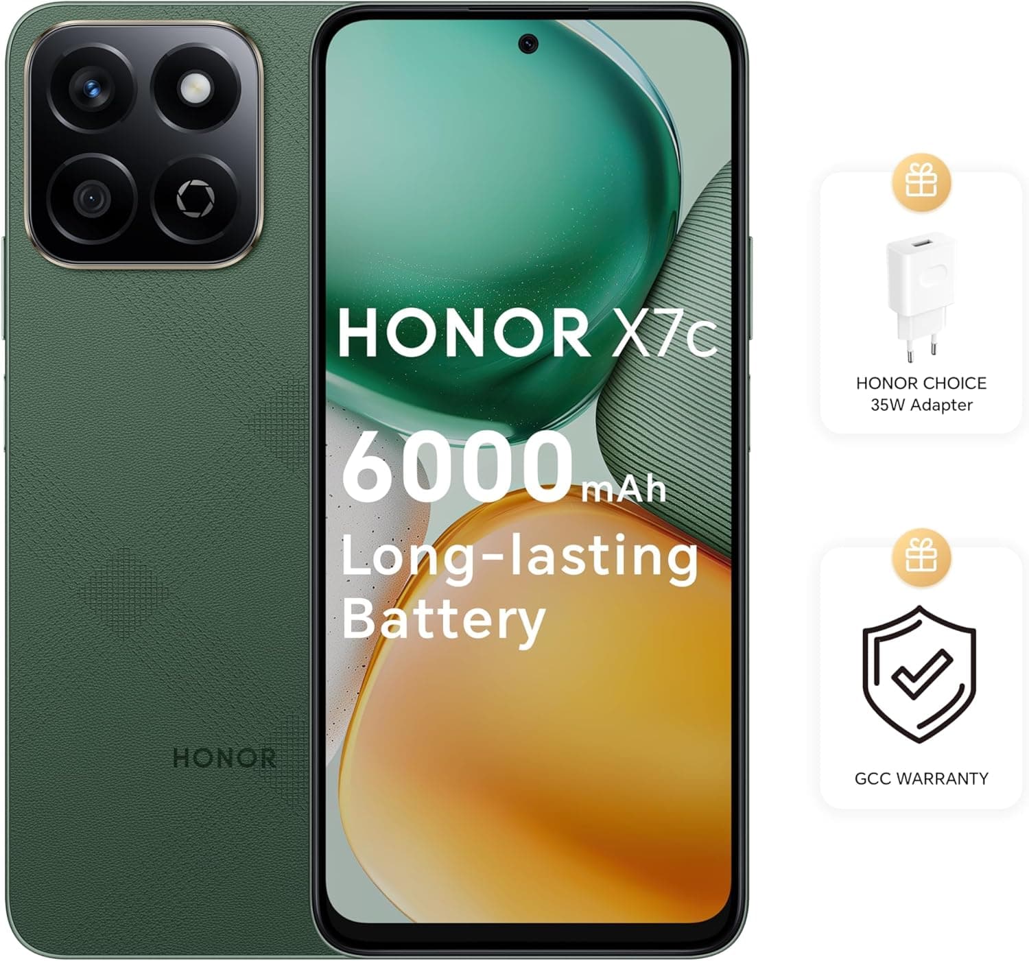 HONOR X7c Dual SIM 16GB(8+8) RAM 256GB Forest Green 4G With - Middle East Version