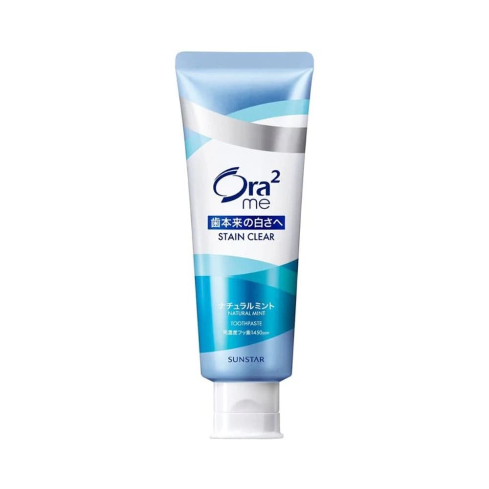 Ora2 Me Stain Clear Paste Natural Mint 130g – Whitening Toothpaste & Fresh Breath Care