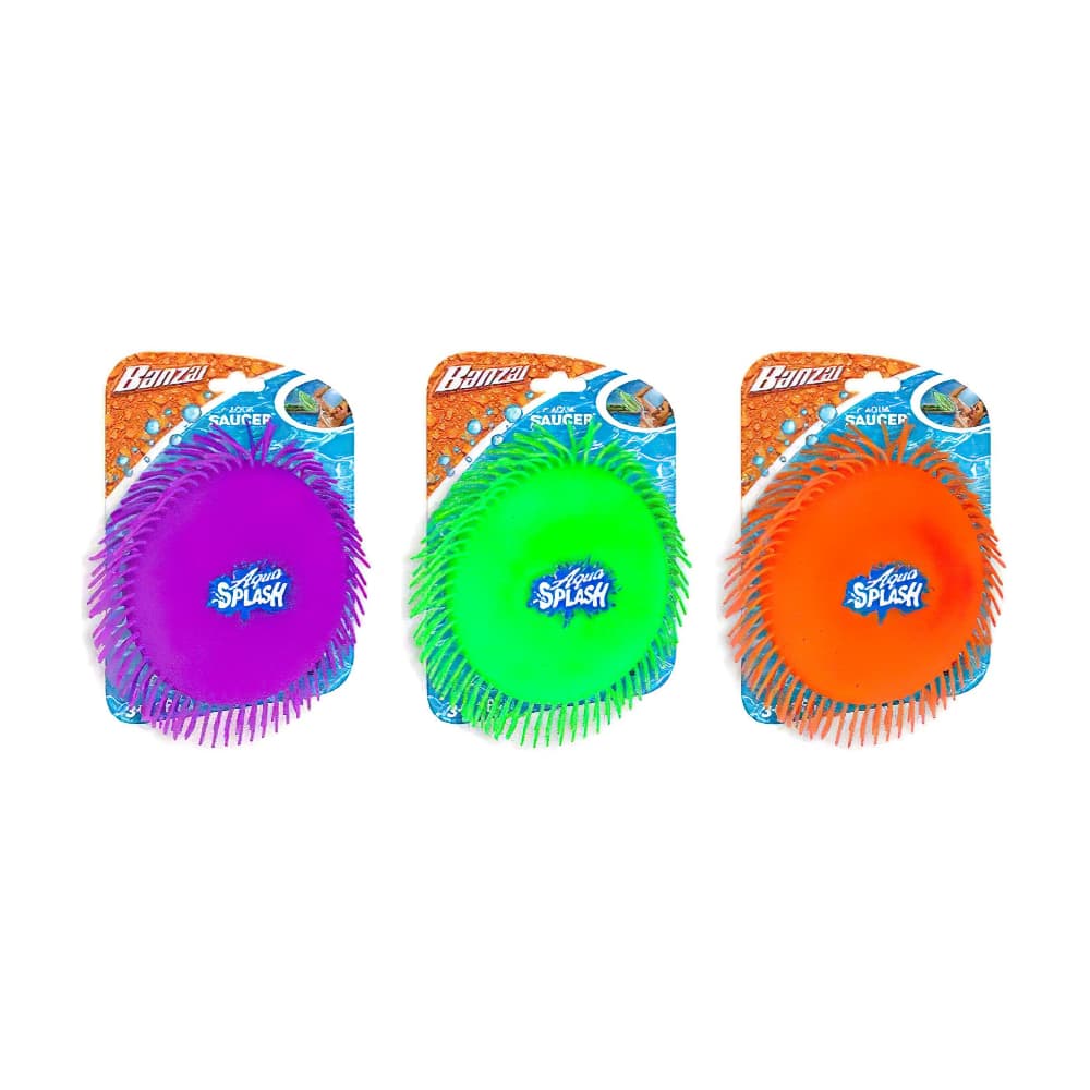 Banzai Aqua Saucer 3 Color Assorted(Purple, Green, Orange)