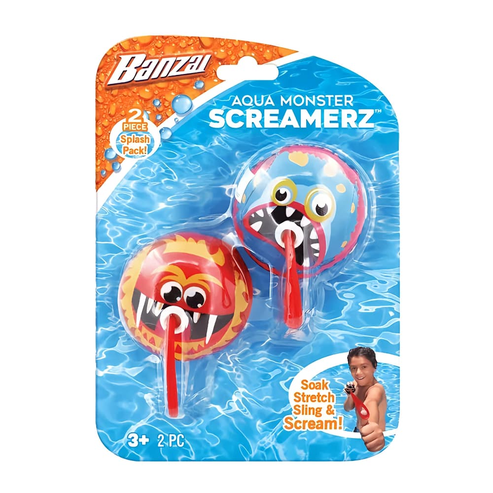 Banzai Aqua Monster Screamerz - 2Pcs 