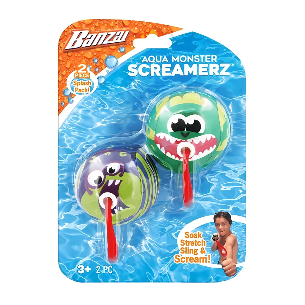 Banzai Aqua Monster Screamerz - 2Pcs 