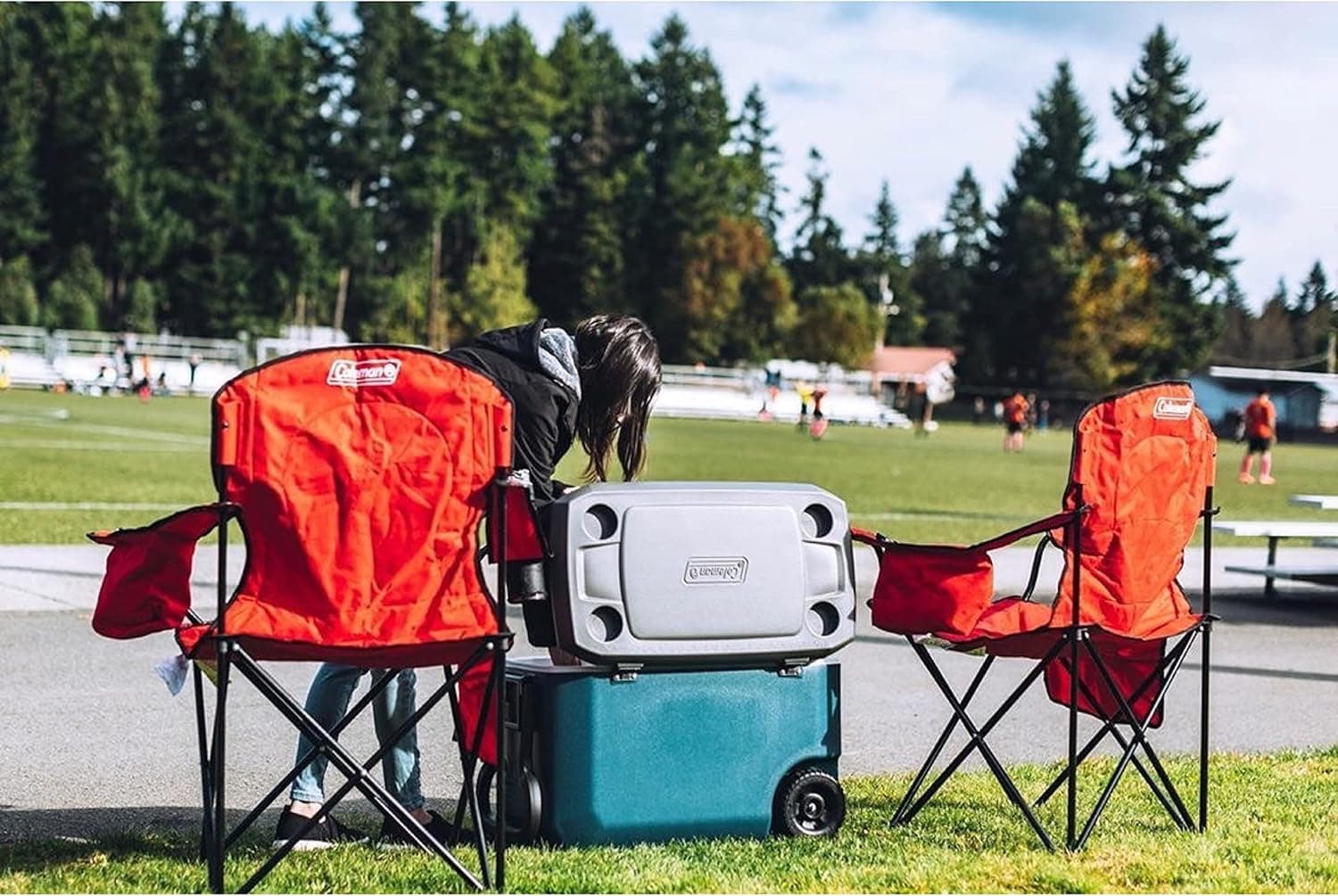 Coleman Chair Quad Cooler Red C006  **C**