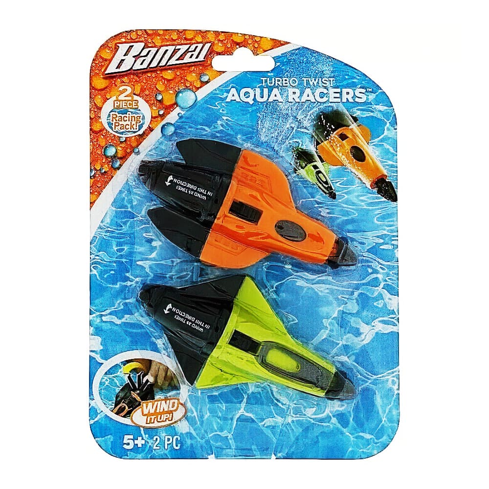 Banzai Turbo Twist Aqua Racers - 2Pcs 