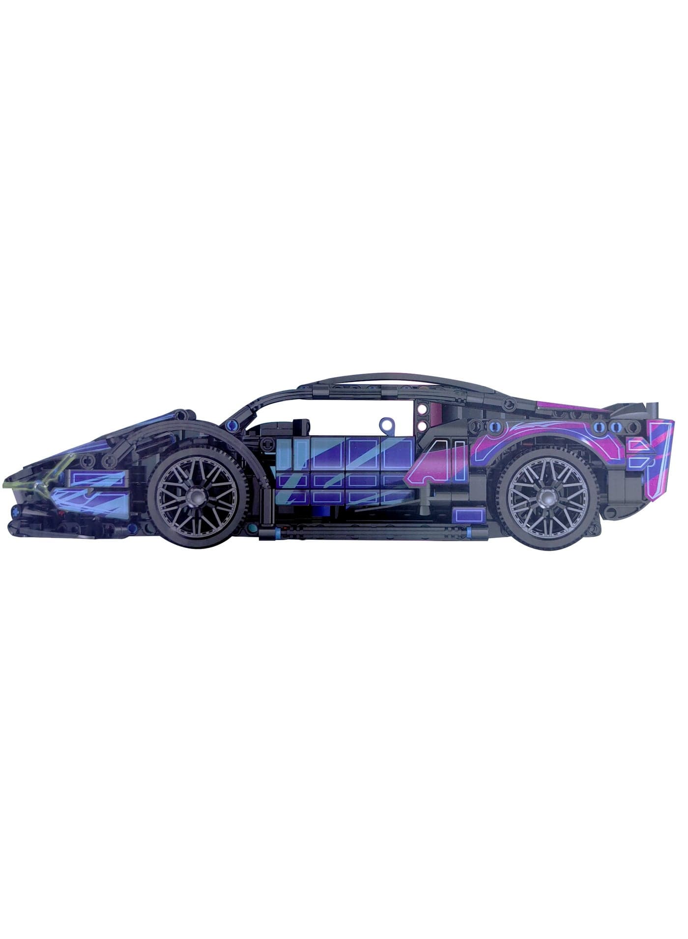 1280pcs Car Building Blocks Set 1 14 Scale Diy Assembly Model Vehicle Theme Durable Abs Material Ideal Holiday Gift Db 0079 C