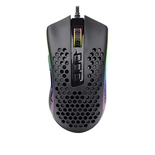 Redragon M988 Storm Lightweight Rgb Gaming Mouse 85g Ultralight Honeycomb Shell 16 000 Dpi Optical Sensor 8 Programmable Buttons Precise Registration Super Lite Cable