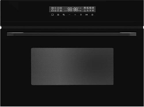 CM ART BLACK 45CM Built-In Combi Microwave Oven 44L, 900W Microwave, 1750W Grill, 1100W Heater, Touch Control, Black, Triple Glazed Door, Fan, Grill, Bake, Defrost, Child Lock, Timer, Eco Function