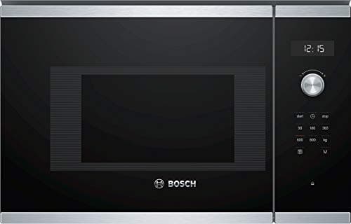 Bosch Built In Microwave 20L Stainless Steel, Black Finish, BFL524MS0M "Min 1 Year Manufacturer Warranty"