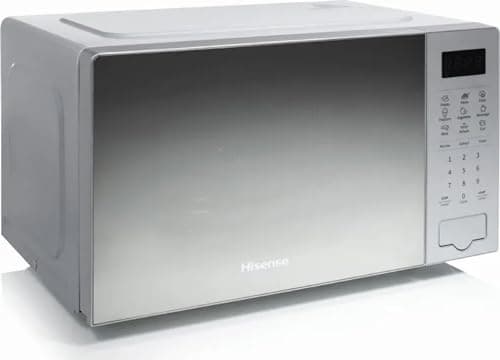 Hisense, H20MOMS4 Microwave Oven 20L 700W LED Display with Touch Controls 6 Functions Mirror Colour