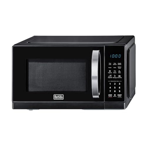 BLACK+DECKER Digital Microwave Oven, 25L, 900W, 6 Auto Programs, LED Display, 11 Power Levels, Child Lock, MZ2500P-B5