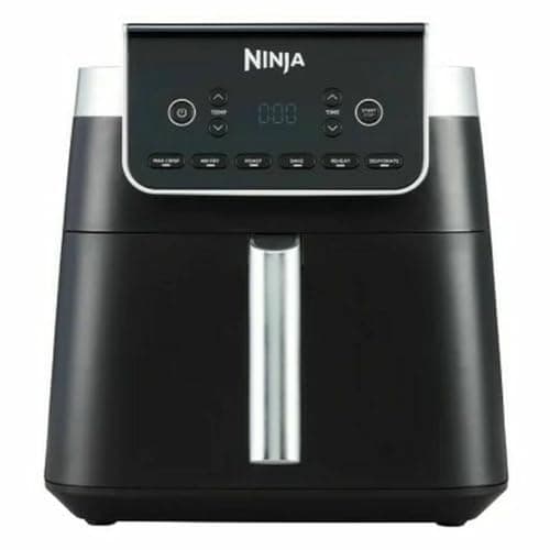 Ninja Air Fryer MAX PRO, 6.2L, Using No Oil, Square Single Box, Fry, Bake, Air Fryer, Family Size, Cooking from Frozen, Non-Stick, Dishwasher Safe Basket & Crisp, Gray, AF180EU