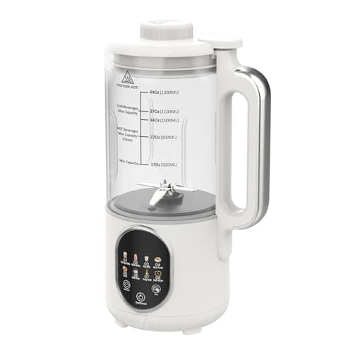 Automatic Nut Milk Maker Machine,7 in 1 Soy Milk Maker Machine Automatic for Almond,Oat,Juice,Plant-Based Milk,42oz Almond Milk Maker Blender with Delay Start/Self Clean/Boil Water