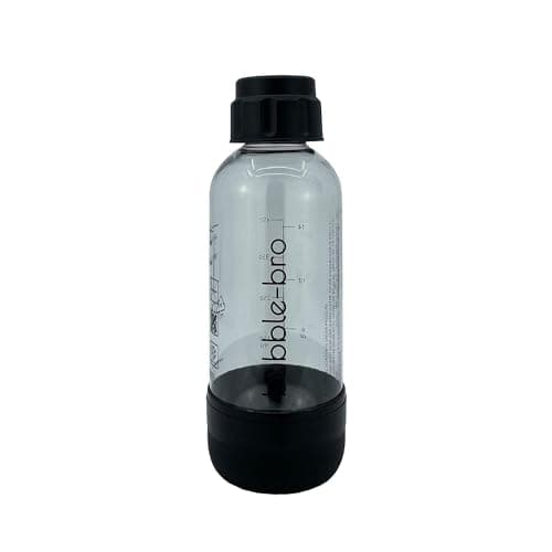 bubblebro 500ML BPA-Free Bottle - for use with bubblebro Origin Sparkling Water Maker (Black)