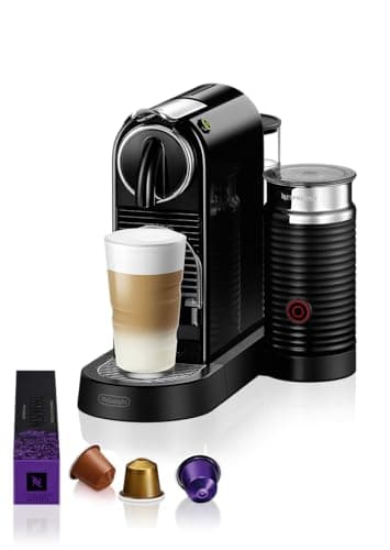 Nespresso De'Longhi Citiz Coffee Machine With Milk Frother - EN267 Black
