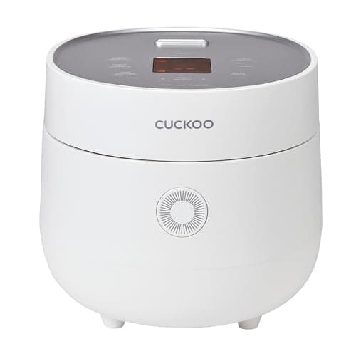 CUCKOO Smart Rice Cooker 6 Cup (1.08L) | 13 Cooking Programs – White Rice, Brown Rice, Quinoa, Oatmeal | Touch Screen Micom Multi Cooker | Nonstick Inner Pot | Korean Technology – White (CR-0675F)