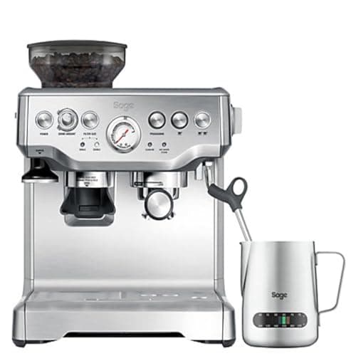 Sage - The Barista Express - Bean to Cup Coffee Machine with Grinder and Milk Frother, Brushed Stainless Steel - UAE Version, 2 Year Manufacturer Warranty, Free Coffee from RAW