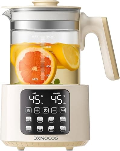 Electric Kettle with Temperature Control, 1.5L Large Capacity Stainless Steel Water Boiler, 40°C to 100°C Adjustable, 72H Keep Warm, Type G Plug, Kettle for Coffee, Tea, Milk Powder