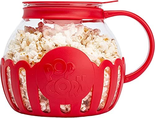 HALAYAYA® Popcorn Maker Microwave Popcorn Popper with Temperature Safe Glass Big Size Without BPA High Temperature Resistance for Home Party Movie, 2.25 Quart/2.12 Liters