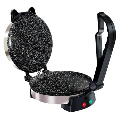 Libra Roti Maker Machine - Electric Tortilla Press with Non-Stick 215 mm Plates and Durable Handle, Auto Temperature Control Chapati Maker Machine with Indicator Lights