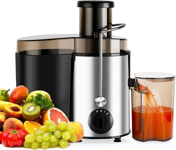 Juicer Extractor, Juicer Machine Extractor Stainless Steel, Centrifugal Juicing Machine, Electric Juicer for Whole Fruits and Vegetables
