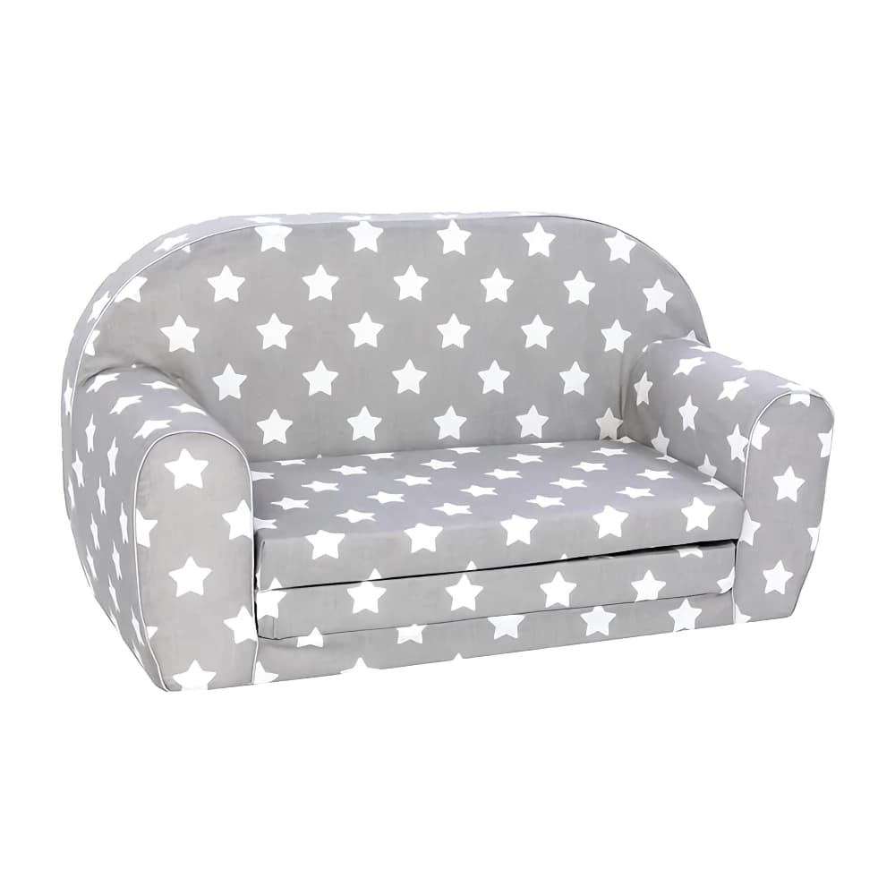 DELSIT Sofa Bed - Grey with White Stars
