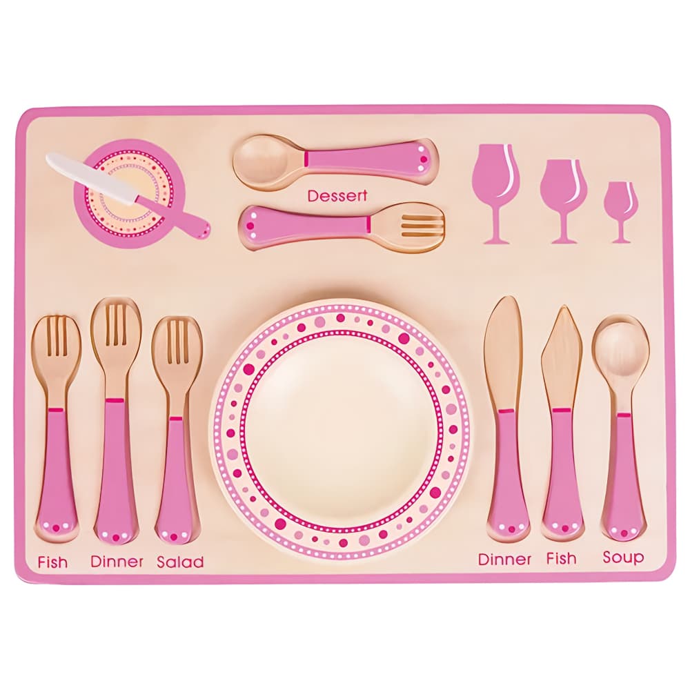 LELIN Dinner Place Setting - Pink