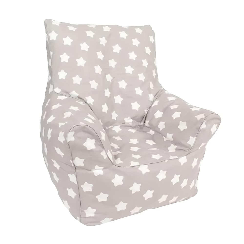 DELSIT Bean Chair - Grey With Stars