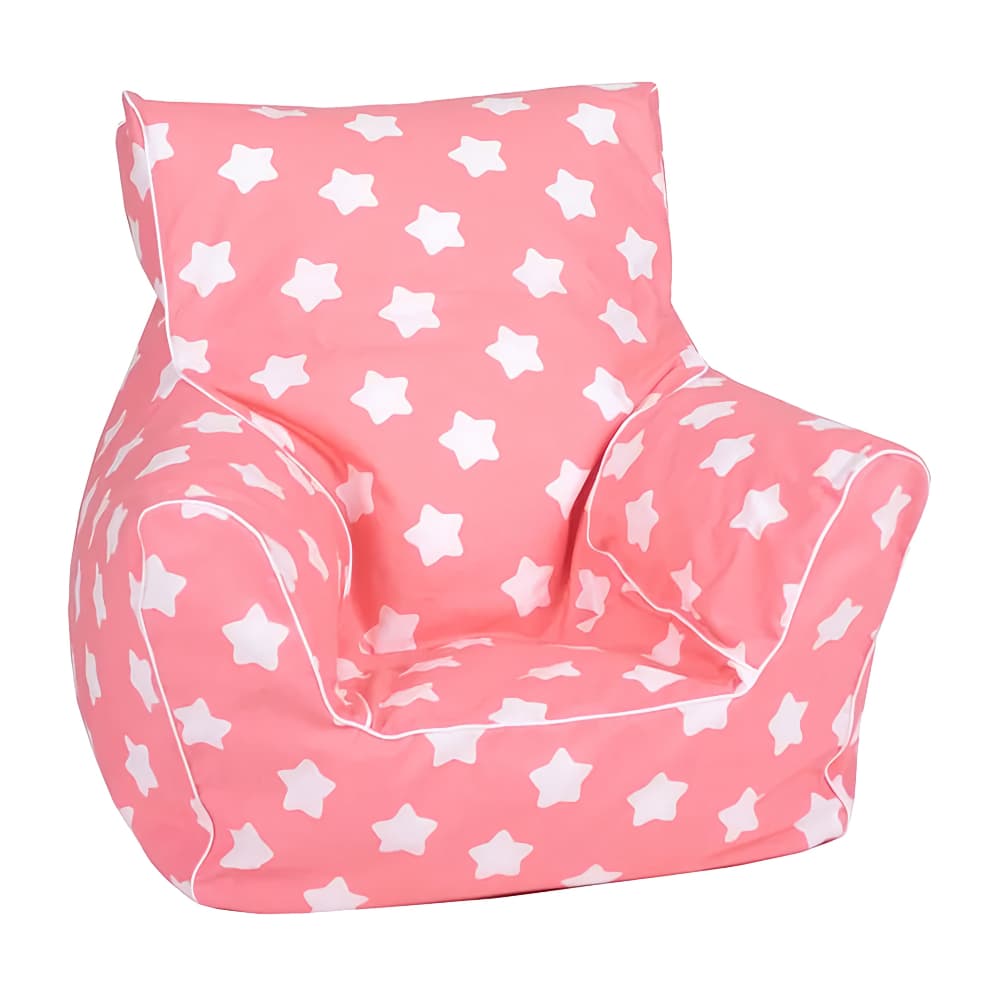 DELSIT Bean Chair Pink with Stars Unicorns